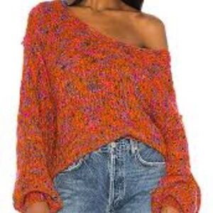 Free People Highland V-Neck Sweater